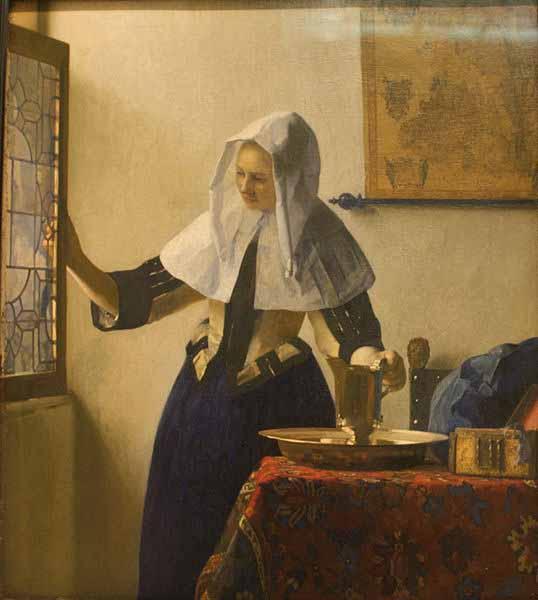 Johannes Vermeer Young Woman with a Water Pitcher oil painting image